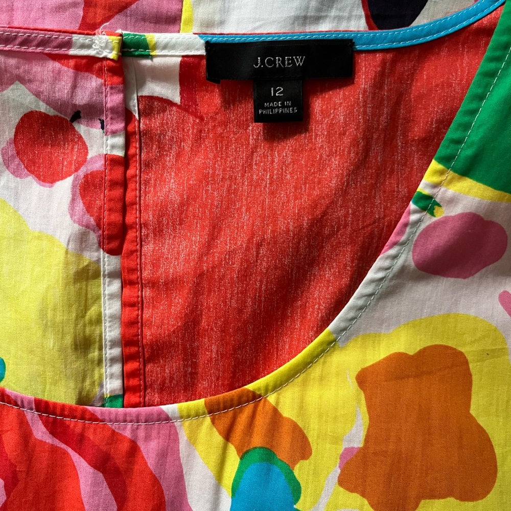 J. Crew Pink Puff Sleeve Blouse - Picture 4 of 9